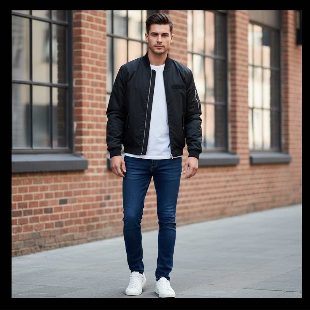 GAP Black Bomber Jacket ⭐️